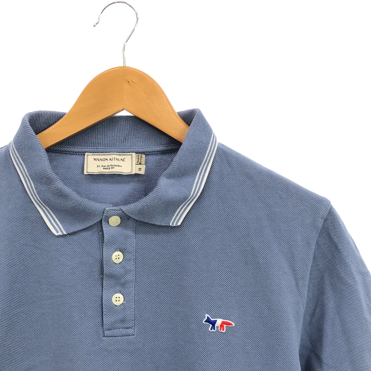 MAISON KITSUNE | Fox logo patch pique short-sleeved polo shirt | M | Men's