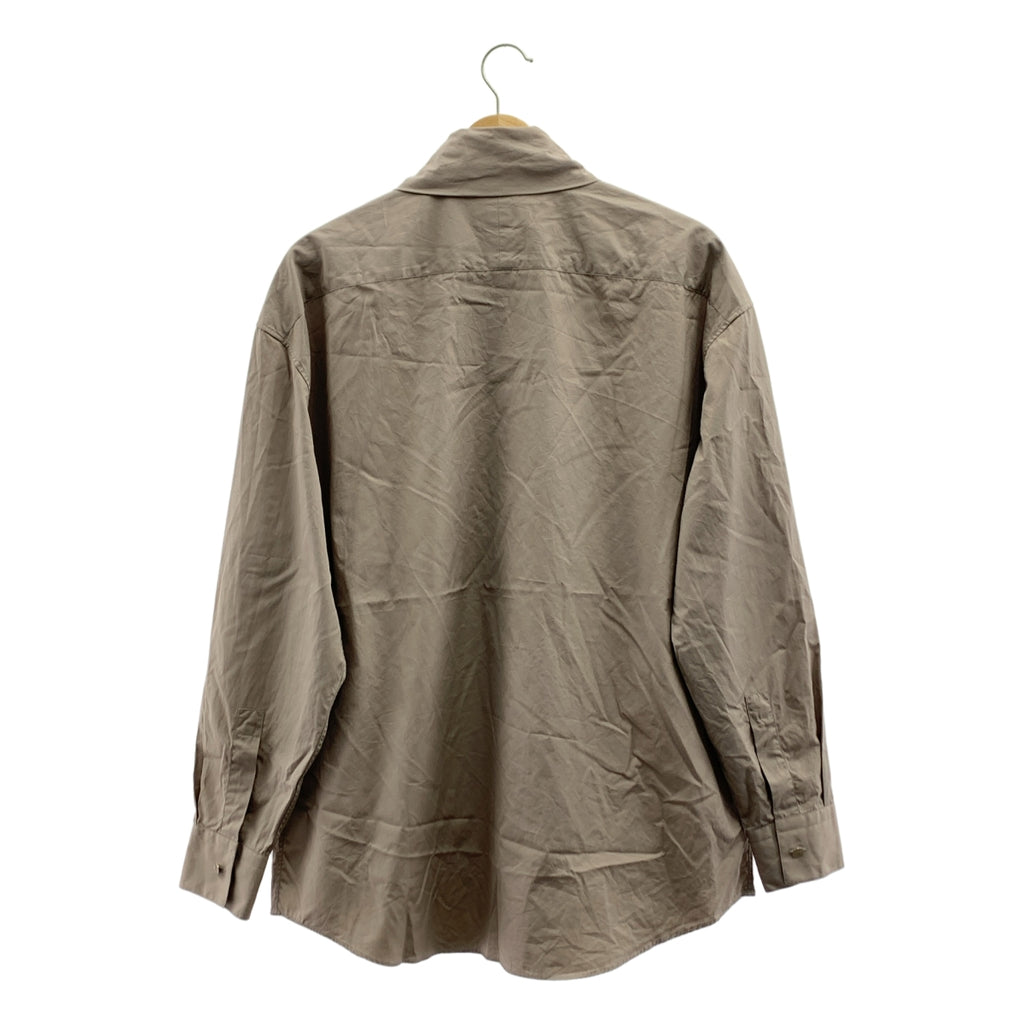 HERMES / 헤르메스 | 코튼 타이 컬러 세리에 버튼 오버 실루엣 셔츠 | 14 1/2 (37) | 남성