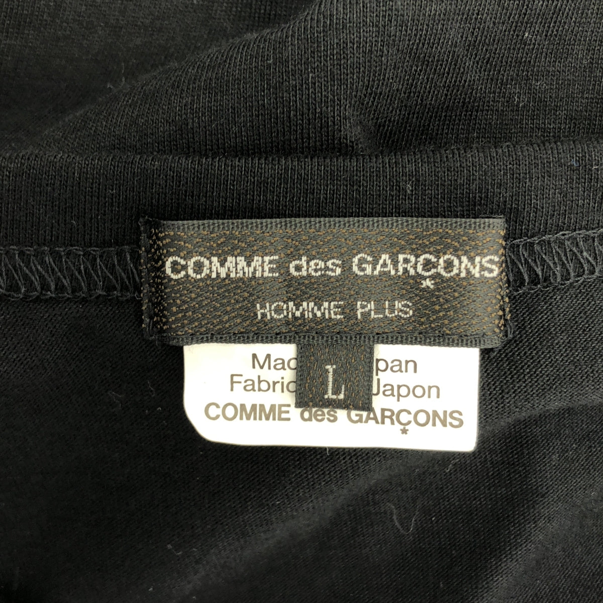 COMME des GARCONS HOMME PLUS / コムデギャルソンオムプリュス | 2020SS | コットン 変形 オーバーシルエット レイヤード ロングカットソー | L | ブラック | メンズ
