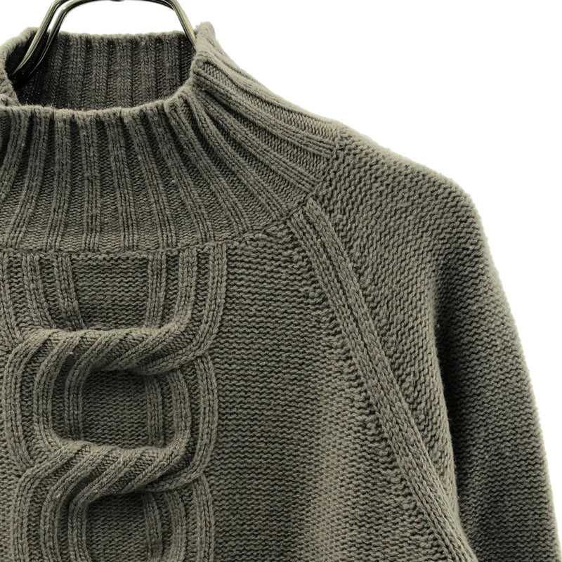 Max Mara / マックスマーラ | ウール カシミヤ ケーブル ハイネックニット | S | レディース