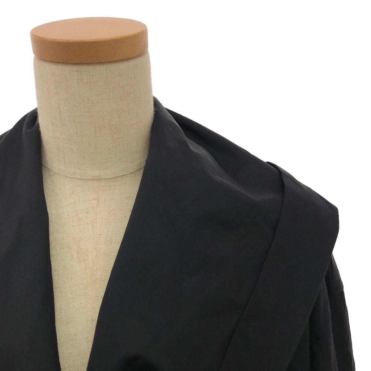 【美品】  robelite&CO. / ローベリイテアンドシーオー | Olmetex / ベルテッド ドレープ フーデッドコート | 36 | ネイビー | レディース