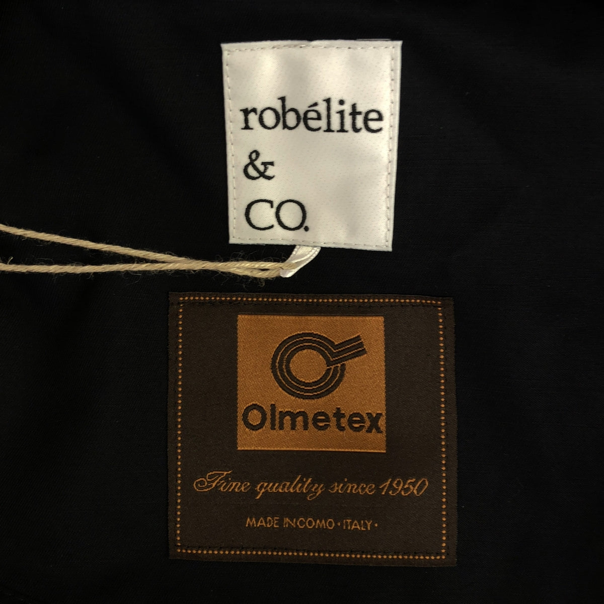 【美品】  robelite&CO. / ローベリイテアンドシーオー | Olmetex / ベルテッド ドレープ フーデッドコート | 36 | ネイビー | レディース
