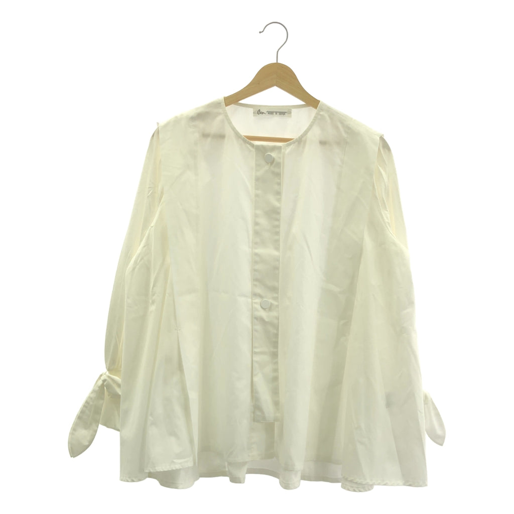Cen. / 센 | 소매 리본 택블라우스 셔츠 | F | 여성