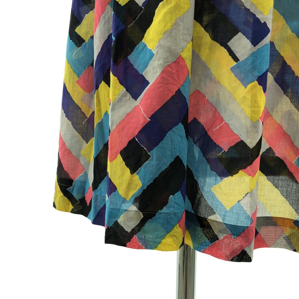 mina perhonen / ミナペルホネン | prism コットン 総柄 プルオーバー ワンピース | 36 | レディース