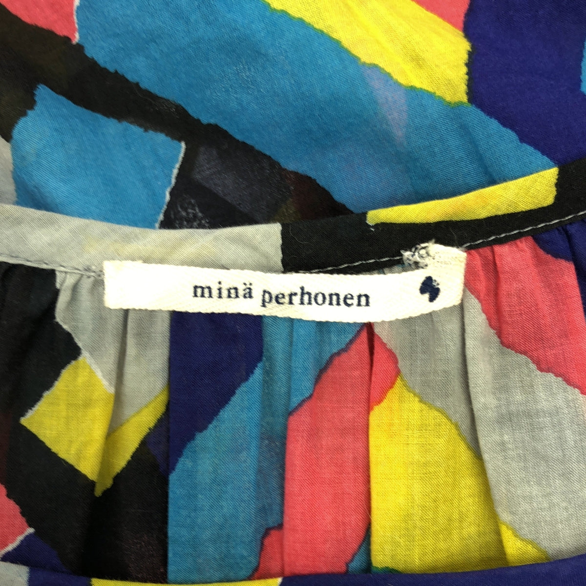 mina perhonen / ミナペルホネン | prism コットン 総柄 プルオーバー ワンピース | 36 | レディース