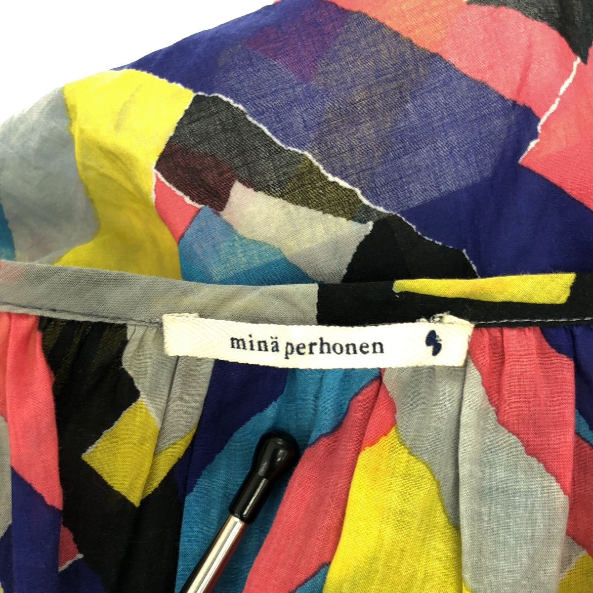 mina perhonen / ミナペルホネン | prism コットン 総柄 プルオーバー ワンピース | 36 | レディース