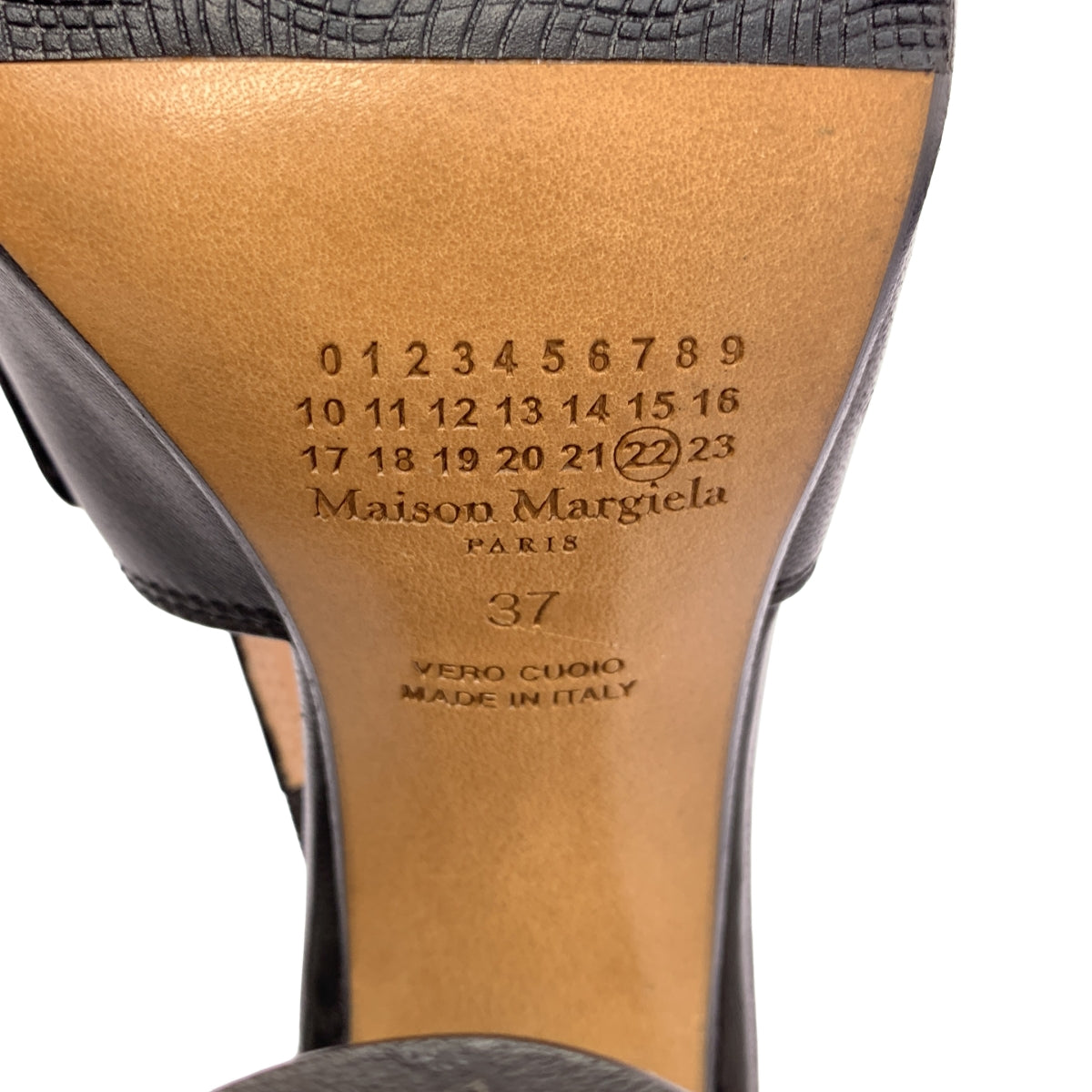 Maison Margiela / メゾンマルジェラ | ウッドヒール オープントゥ ヒール パンプス | 37 |