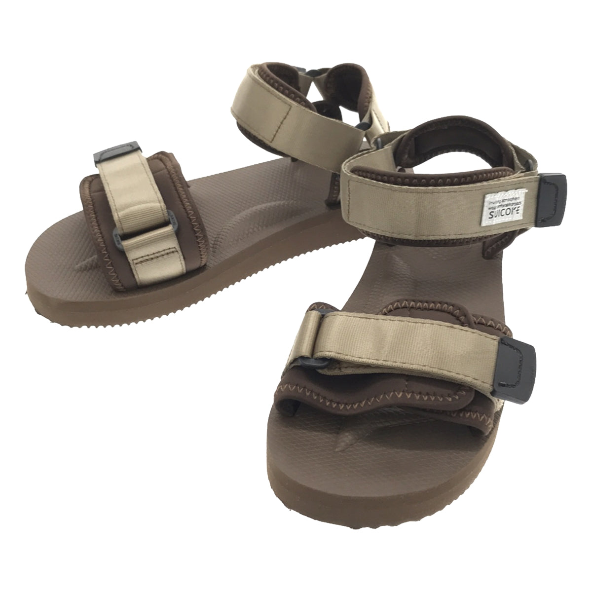 [Good Condition] Suicoke | Flat Zip Sandals | Size 23 | Brown | Women's