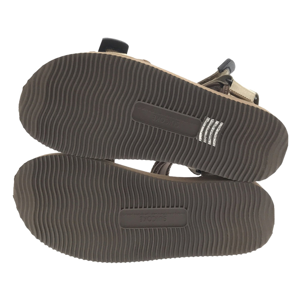 [品相良好] Suicoke |平底拉鍊涼鞋 |尺寸 23 |布朗 |女性的
