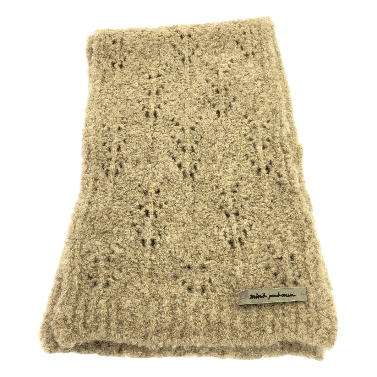 【美品】  mina perhonen / ミナペルホネン | 2024-25a/w | couche アルパカマフラー | F | ライトベージュ | レディース