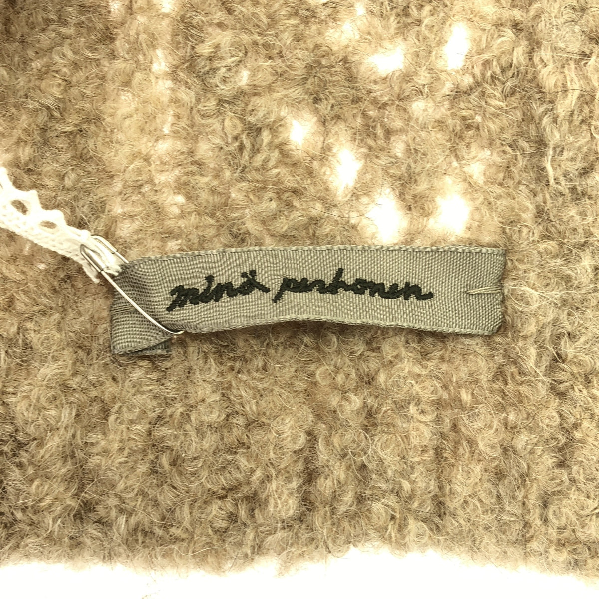 【美品】  mina perhonen / ミナペルホネン | 2024-25a/w | couche アルパカマフラー | F | ライトベージュ | レディース