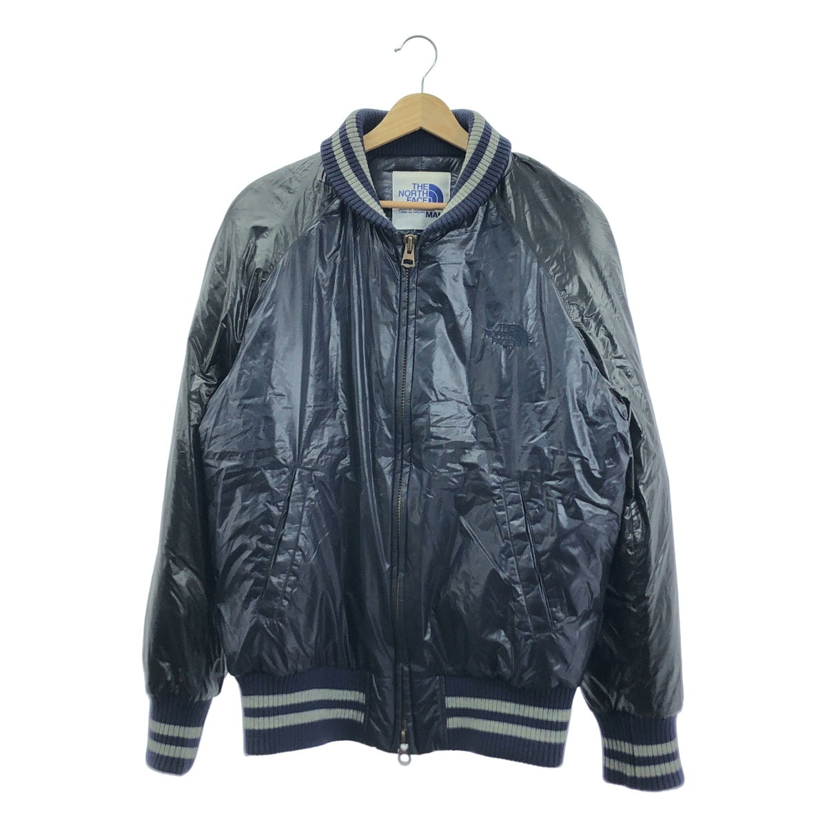 eye JUNYA WATANABE COMME des GARCONS MAN / アイジュンヤワタナベ マン | 2020AW | ×THE NORTH FACE ノースフェイス / ナイロン リップストップ ダウン ブルゾン | M | ネイビー / ブラック | メンズ
