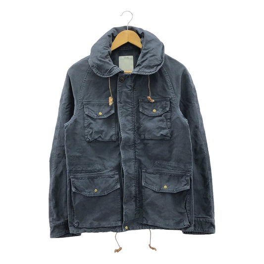 visvim / Visvim | FD JKT DMGD CHINO / Drawstring Military Jacket Hoodie | 1 | Navy | Men's