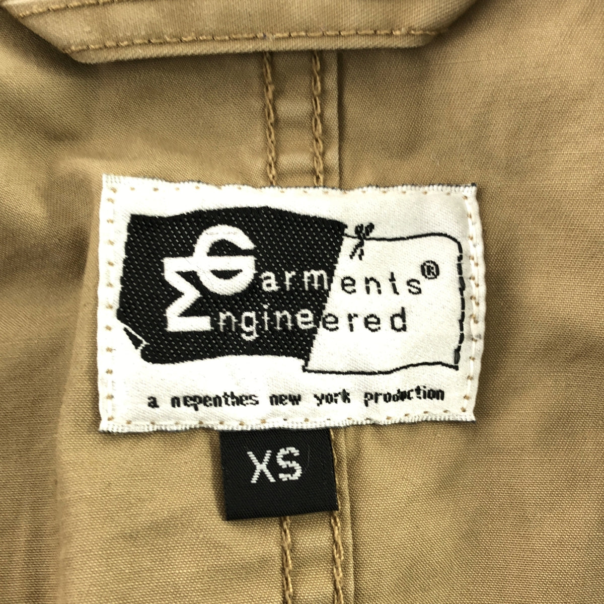 Engineered Garments / エンジニアドガーメンツ | コットン ベルテッド トレンチコート | XS | ベージュ | メンズ