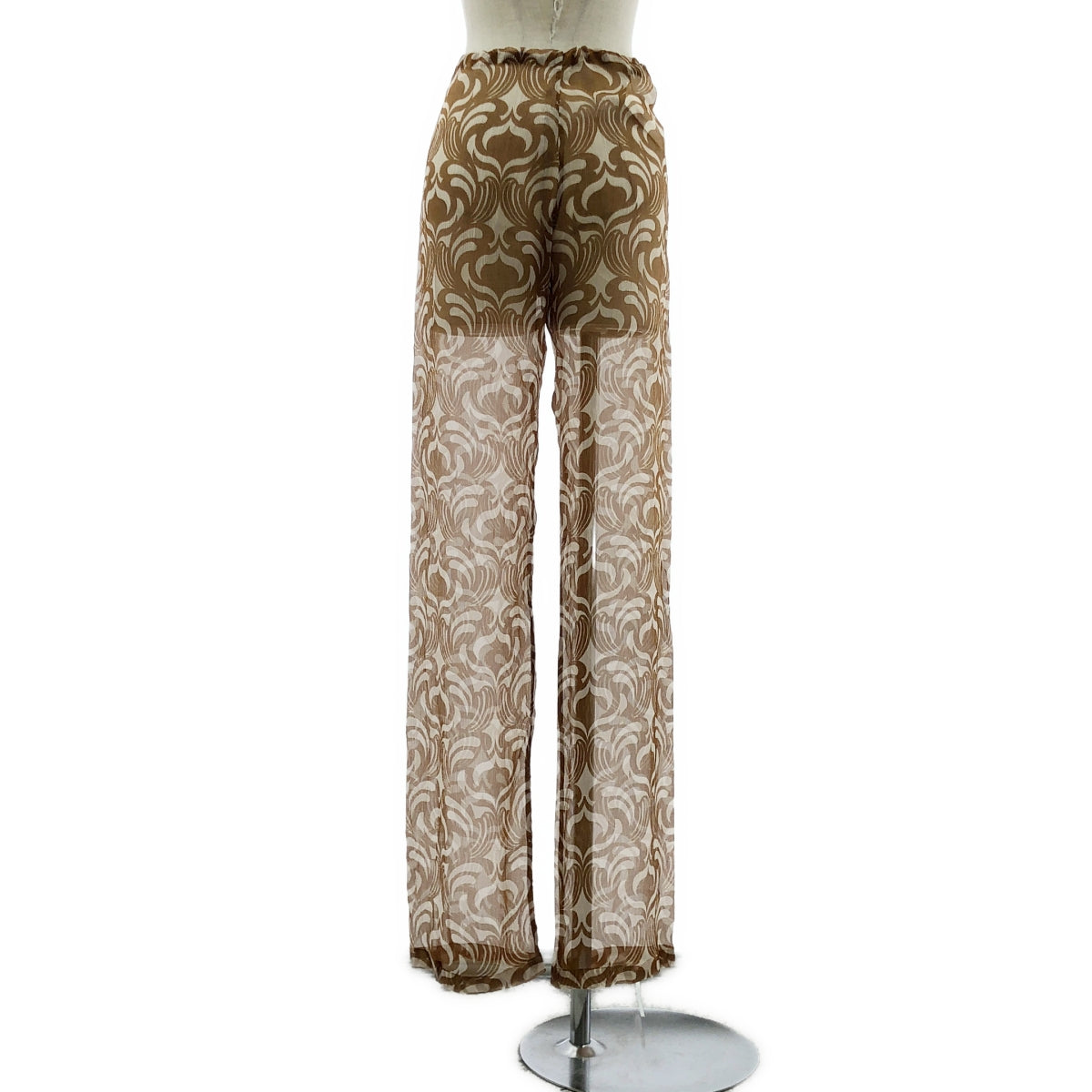 DRIES VAN NOTEN | 2024SS | PACHAS | 100% 絲質 | 絲質印花抽繩透視褲 | 尺寸 34 | 女款
