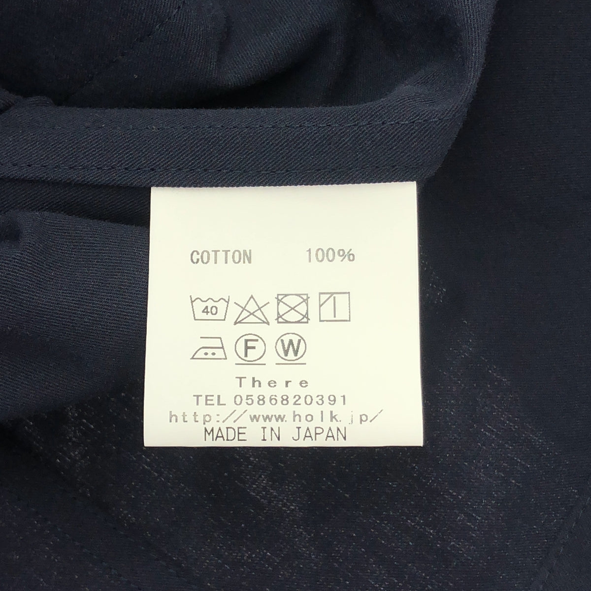 [狀況極佳] holk / Hawk | 棉質訂製外套 | 尺寸 1 | 海軍藍 | 女款