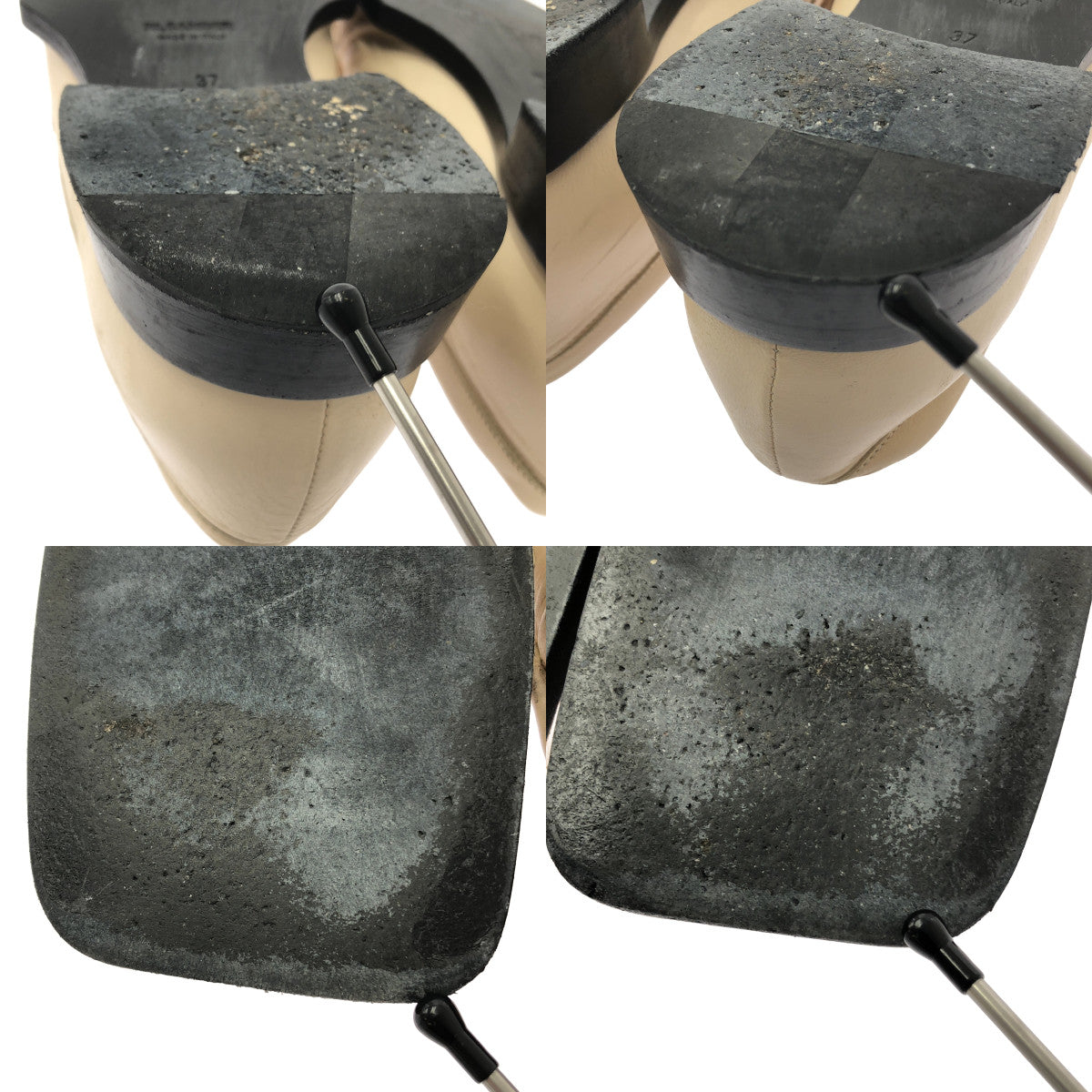 JIL SANDER / 질산더 | 가죽 광장 투 개더 로퍼 | 37 | 베이지 | 여성