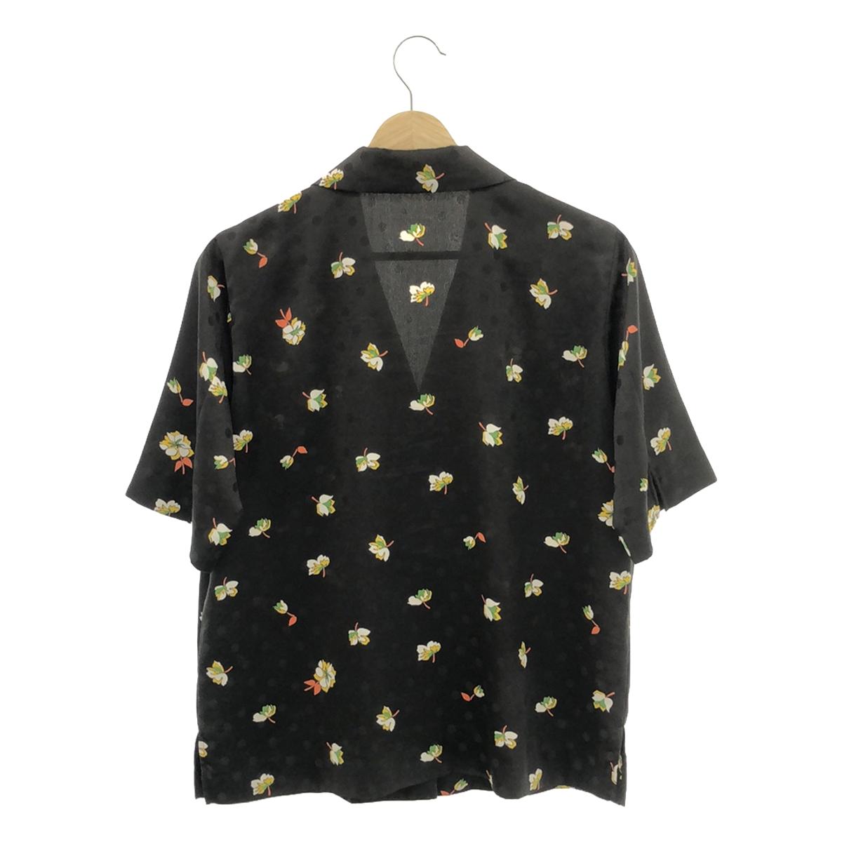 ESTNATION / ESTNATION | Flower dot print open collar shirt |