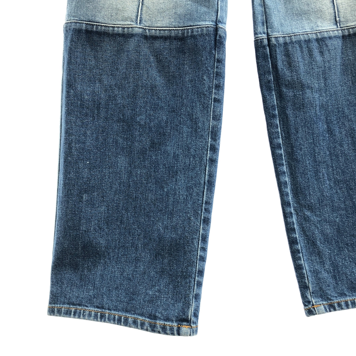 STELLA McCARTNEY / ステラマッカートニー | ロゴボタン パッチ センタープレス デニムパンツ | 28 | レディース