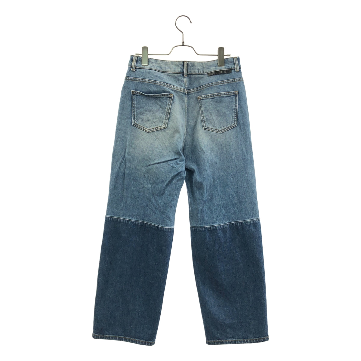 STELLA McCARTNEY / ステラマッカートニー | ロゴボタン パッチ センタープレス デニムパンツ | 28 | レディース