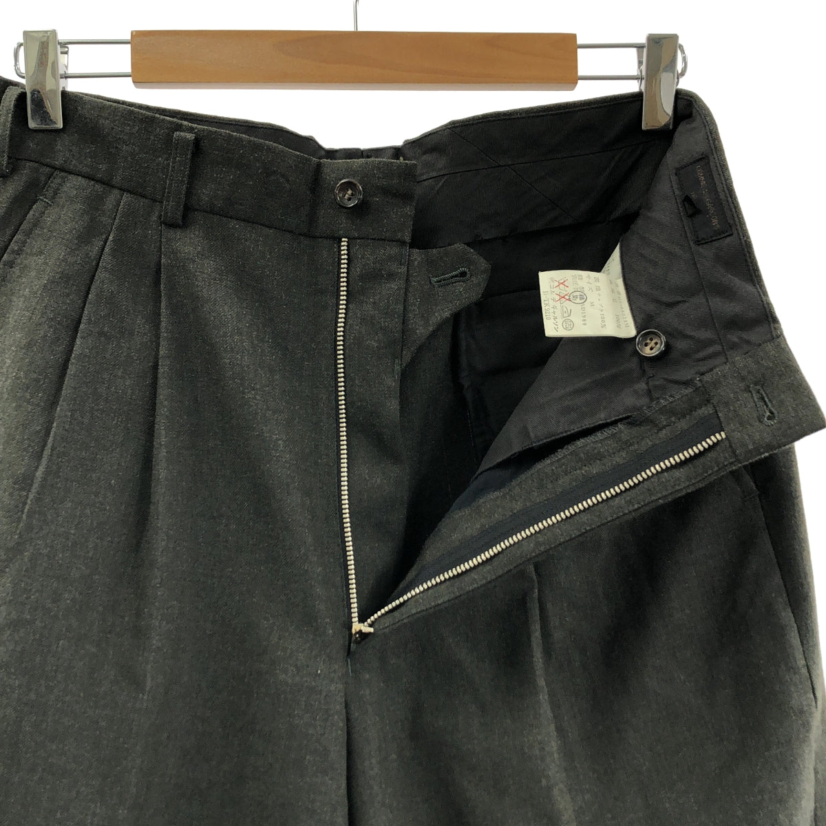 COMME des GARCONS HOMME / 콤데 갤슨 옴므 | 1989SS | 울 2 탁 슬랙스 | M |