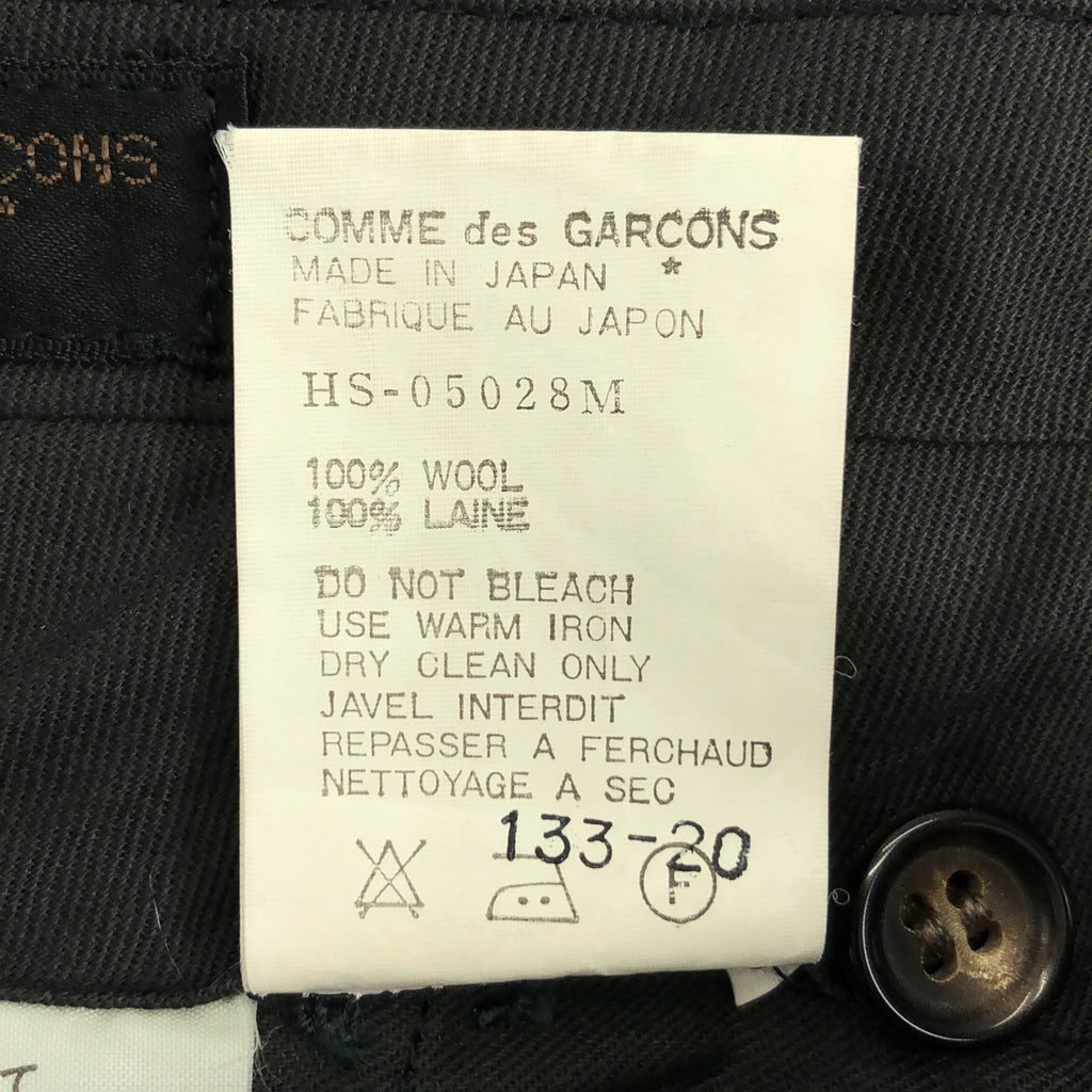 COMME des GARCONS HOMME / 콤데 갤슨 옴므 | 1989SS | 울 2 탁 슬랙스 | M |