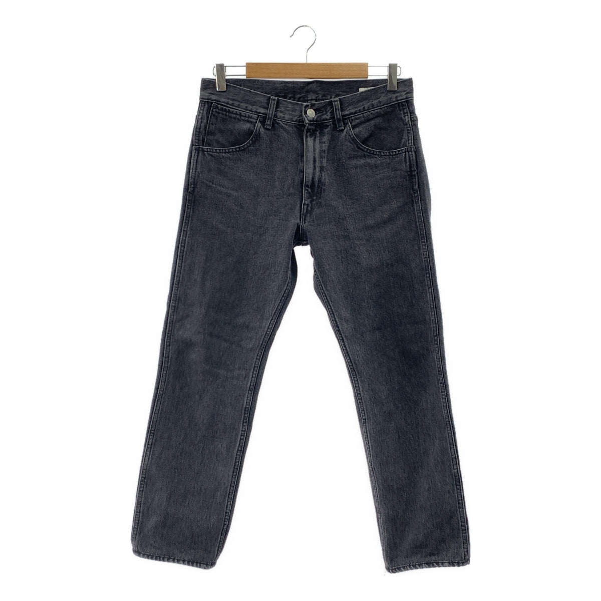 COMOLI | 黑色五口袋牛仔褲 | 1 | 男士