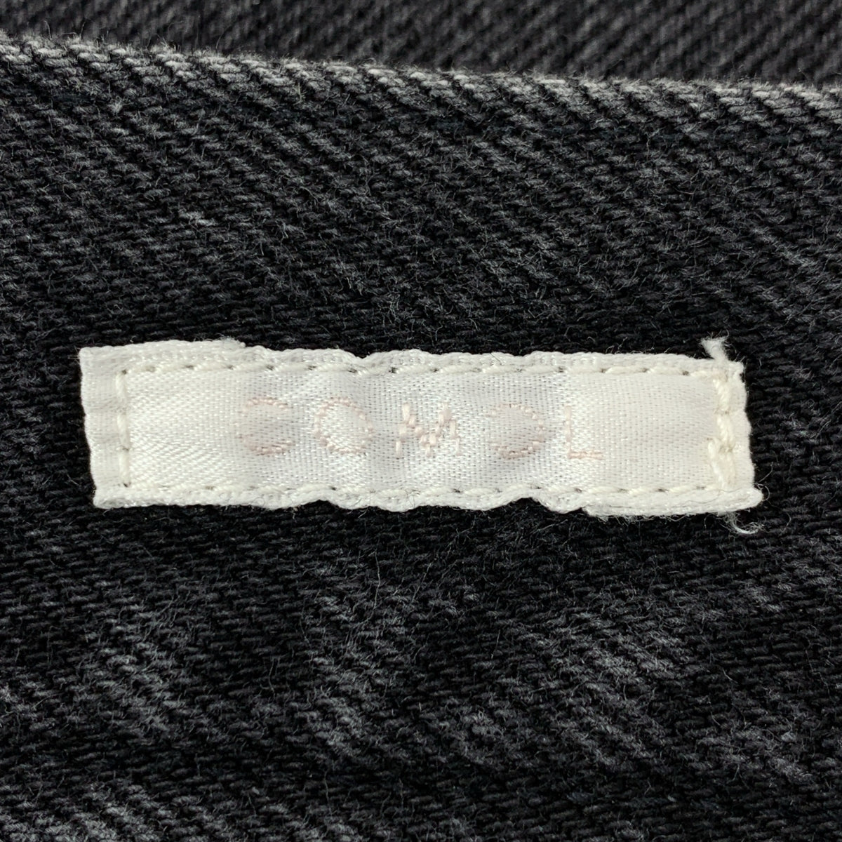 COMOLI | 黑色五口袋牛仔褲 | 1 | 男士