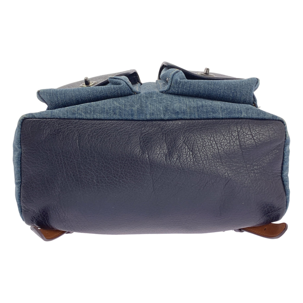 COACH / 코치 | 데님 가죽 배낭 배낭 |