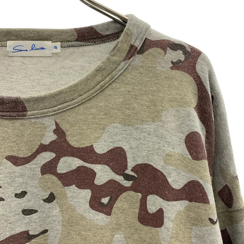 sans limite / サンリミット | 2025AW | ミニ裏毛ロンT カモフラージュ カットソー | 2 | メンズ