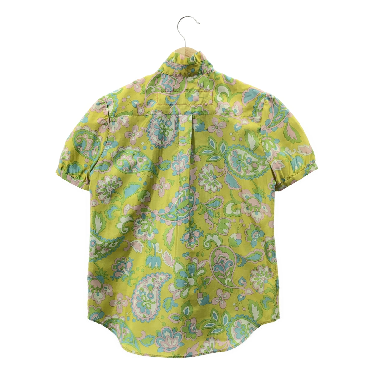 JUNYA WATANABE MAN PINK / 준야와타나베만 핑크 | 2005SS | 총무늬 컷오프 퍼프 슬리브 셔츠 | S |