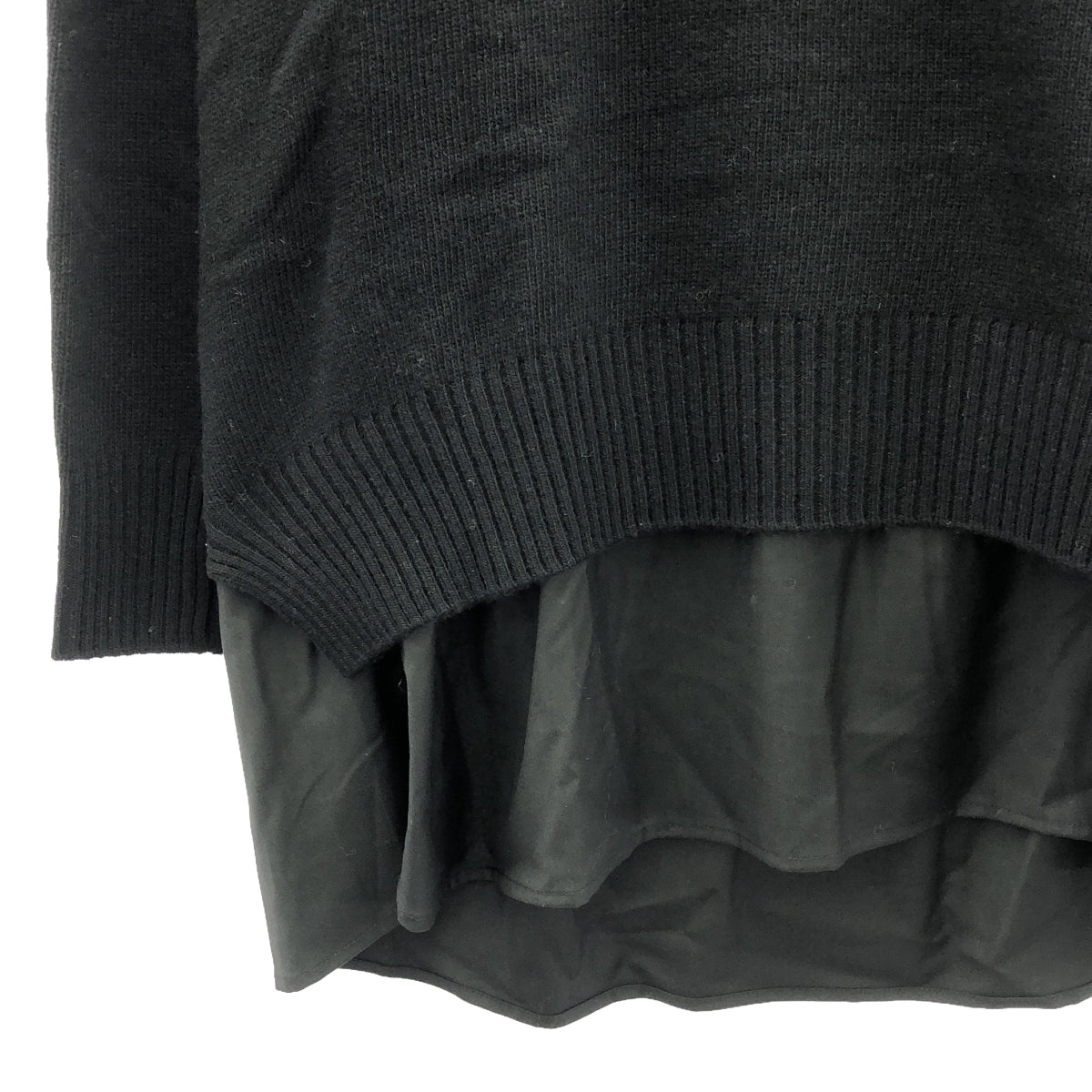 sono / sono | Layered pullover knit | 1 | Black | Women's