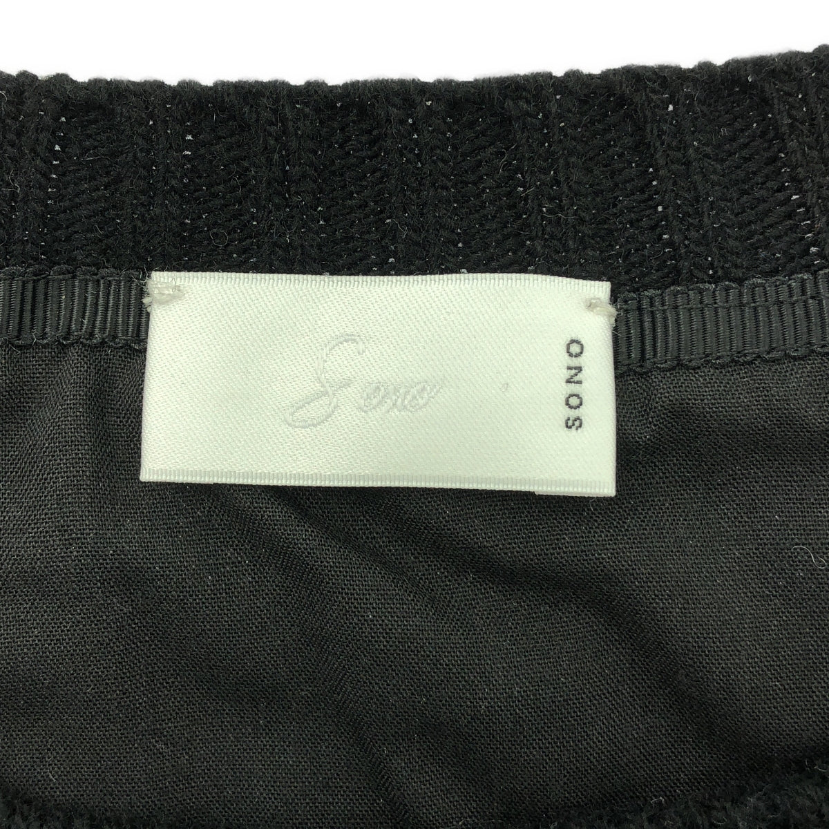 sono / sono | Layered pullover knit | 1 | Black | Women's