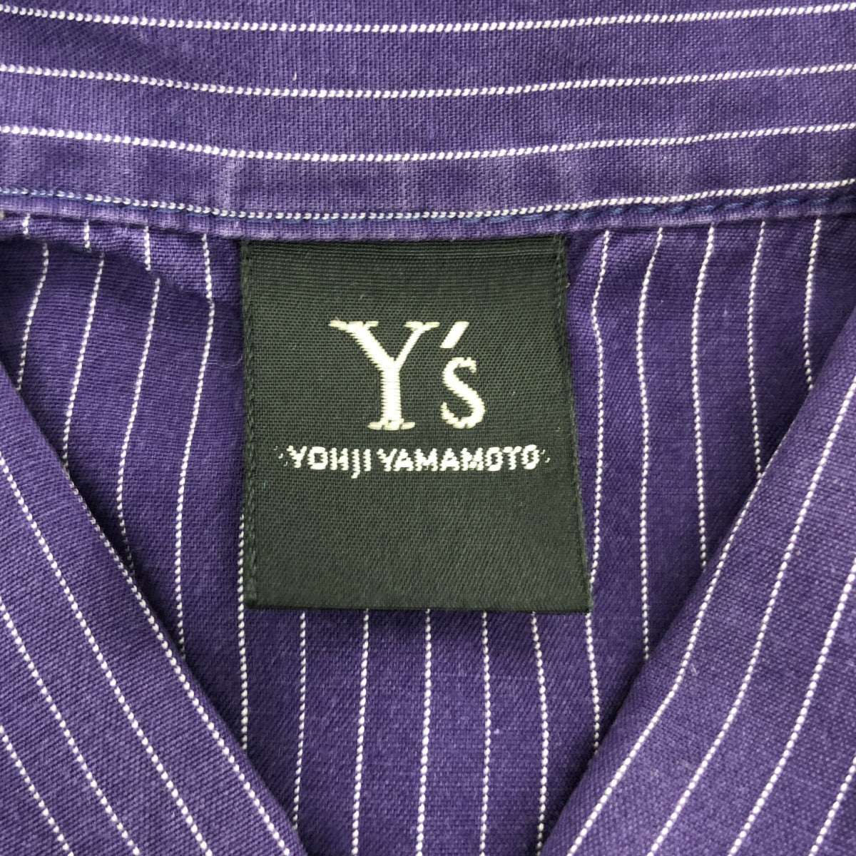 Y's / Y's Yohji Yamamoto | 棉質條紋褶皺襯衫 | 尺寸 2 | 女款