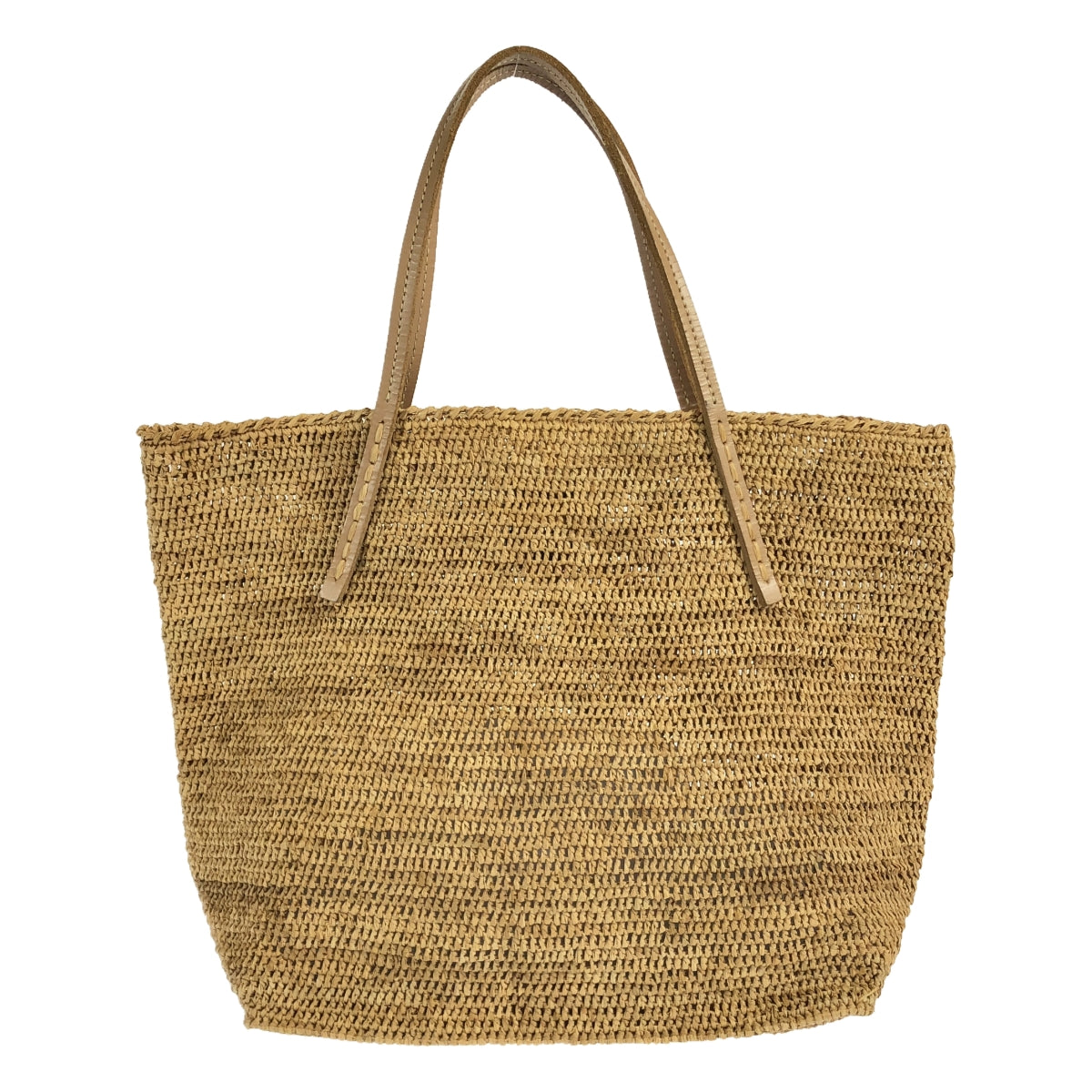 Sans Arcidet | Raffia leather handle tote bag |