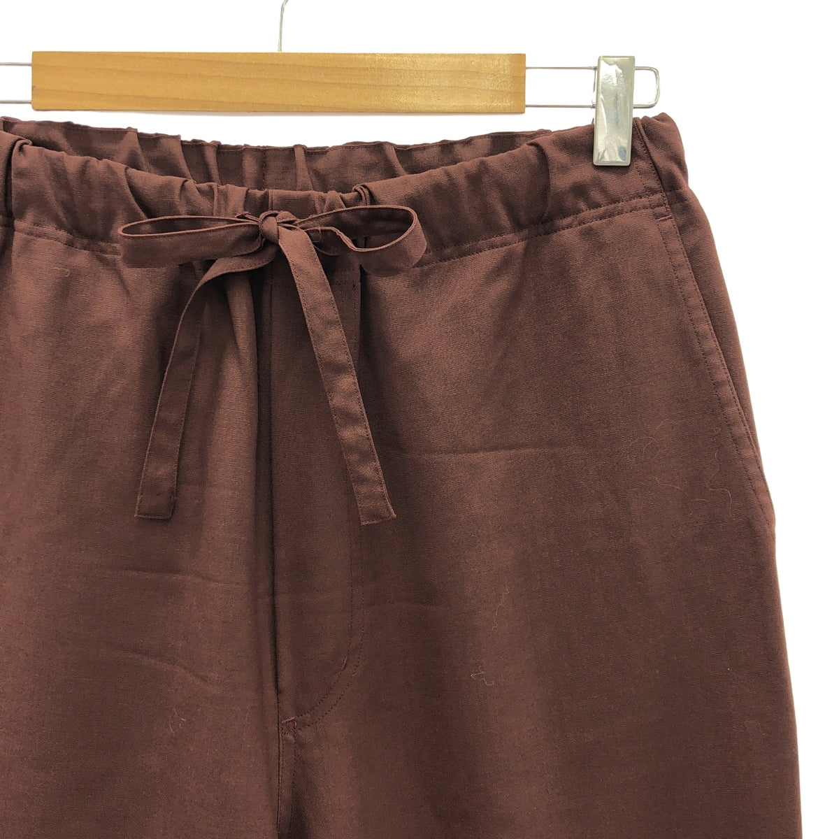 [品相良好] YLEVE |羊毛抽繩褲 |尺寸 2 |布朗 |女性的