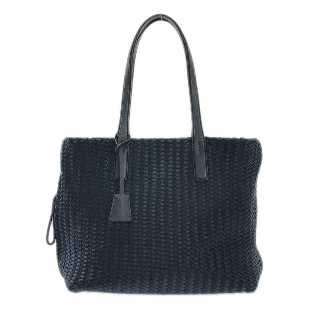 P.i.d / ピーアイディー | レザーハンドル メッシュ トートバック / ロゴチャーム |