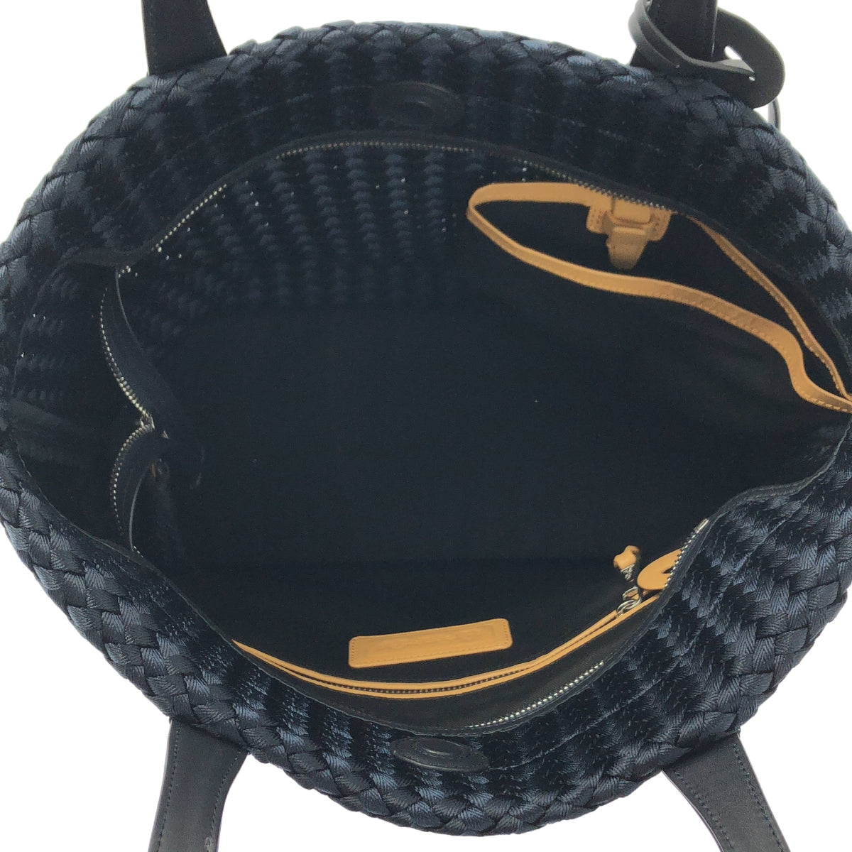 P.i.d / ピーアイディー | レザーハンドル メッシュ トートバック / ロゴチャーム |