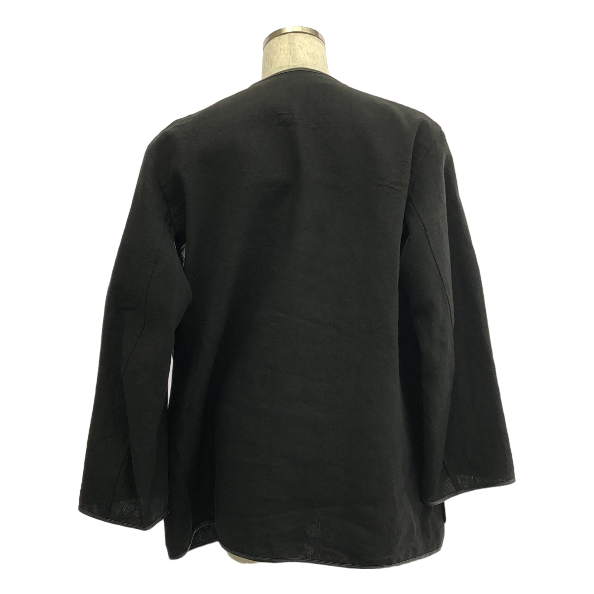 【美品】  Nomàt / ノマット | コンチョボタン ノーカラー オーバージャケット | 2 | ブラック | メンズ