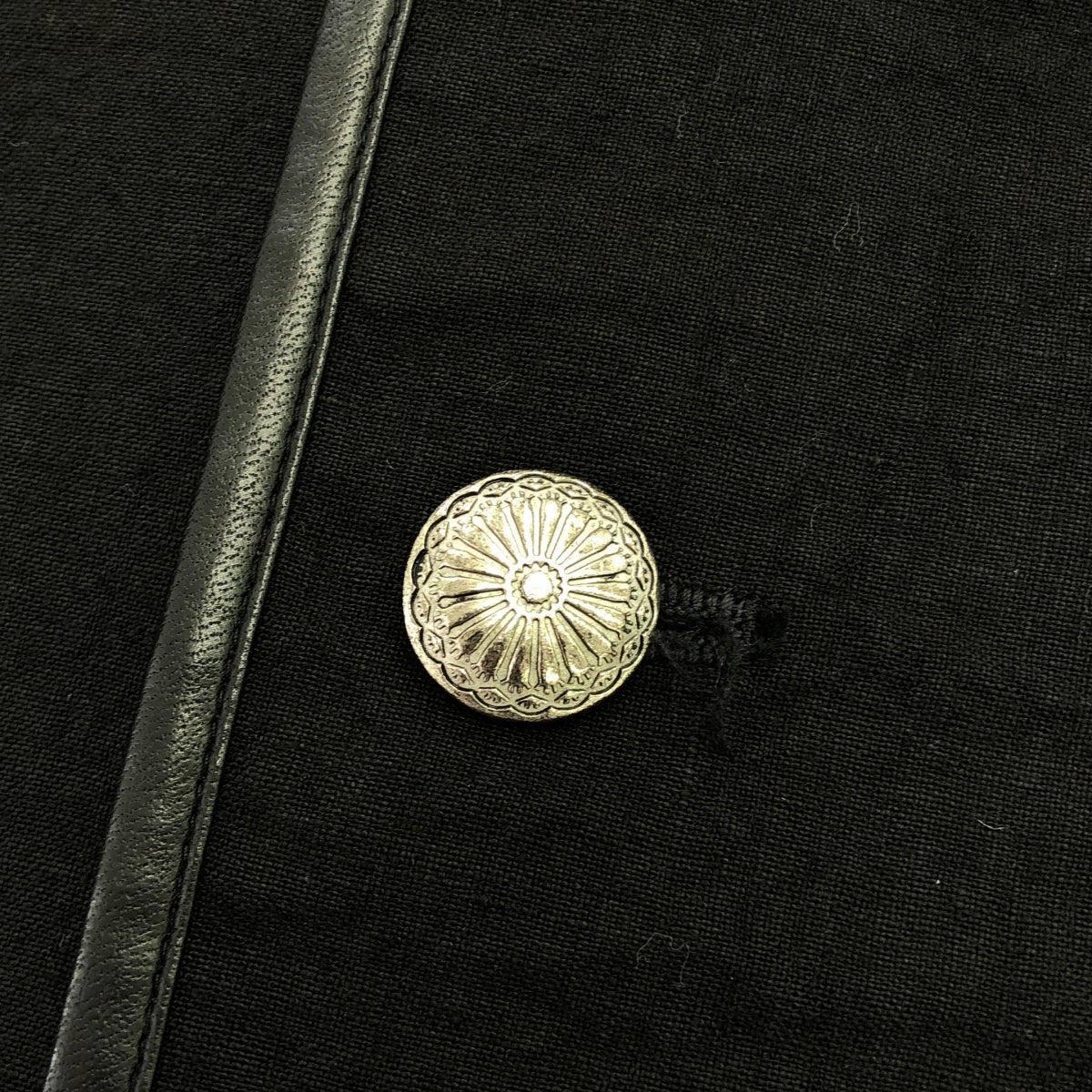 【美品】  Nomàt / ノマット | コンチョボタン ノーカラー オーバージャケット | 2 | ブラック | メンズ