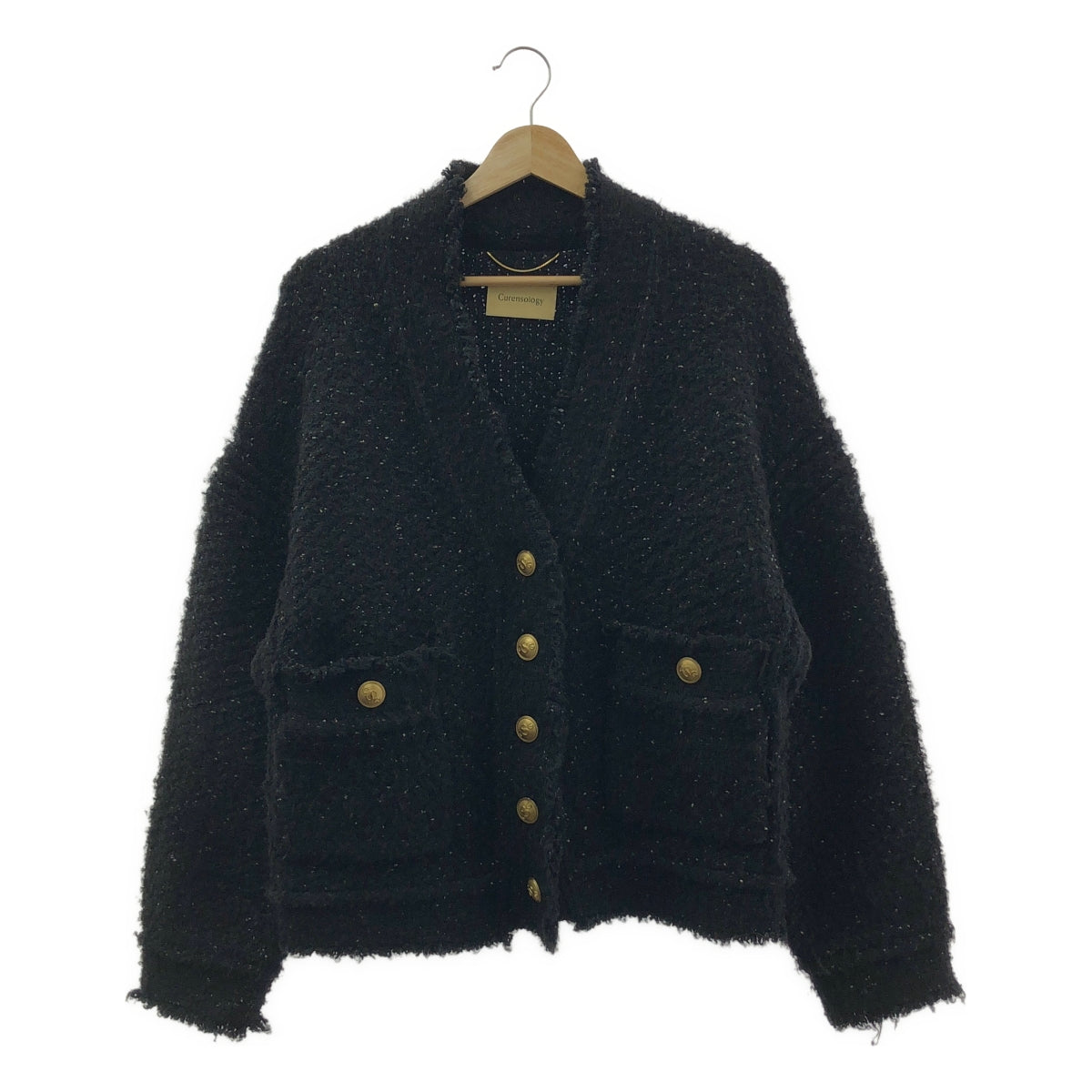 Curensology | Tweedy 紗線開襟衫 | F 碼 | 女款