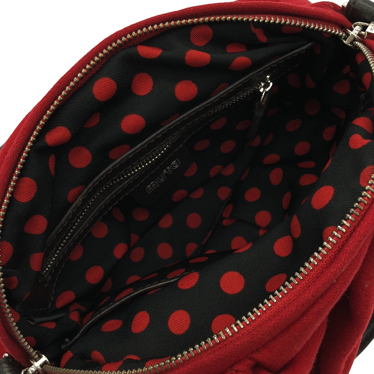 MUTA | 2-way P-coat-like shoulder bag | Red | Women's