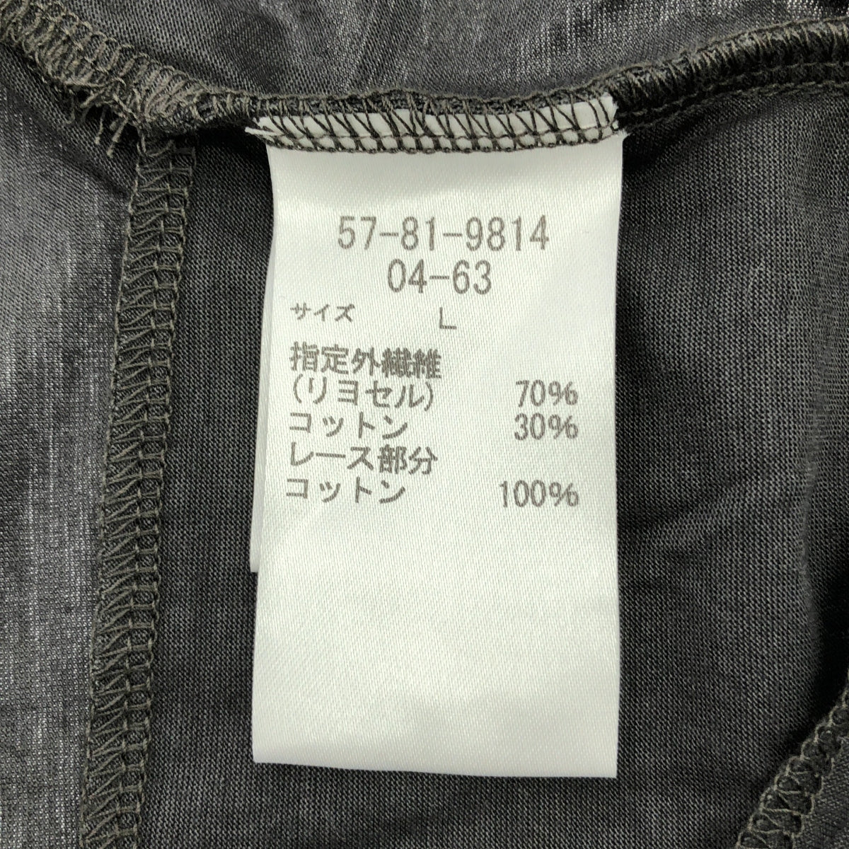 Sally Scott / 샐리 스콧 | 리요셀 레이스 장식 롱 가디건 | L | 회색 | 여성