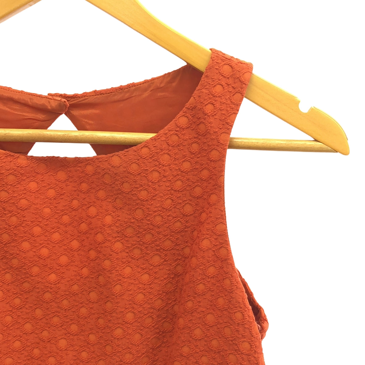 AGNONA | 刺繡側拉鍊洋裝 / 全襯裡 | 尺寸 40 | 橘色 | 女款