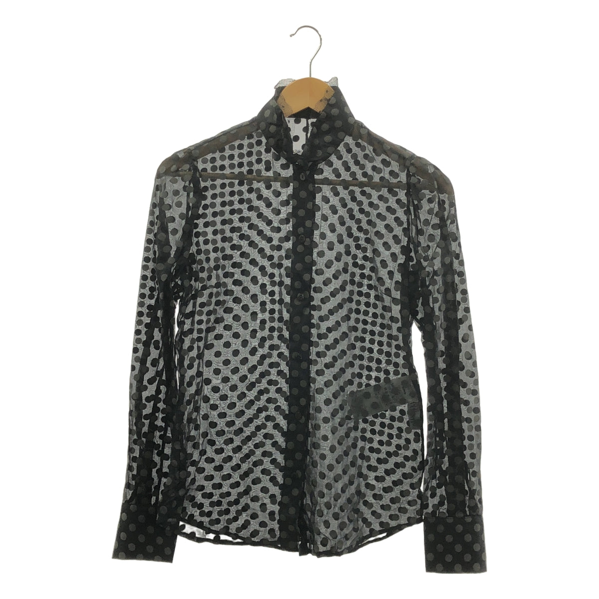 RED VALENTINO / レッドヴァレンティノ | ドット シアーシャツ | 40 | レディース