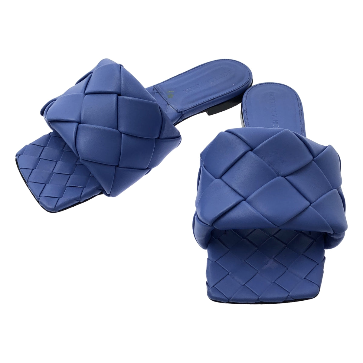 BOTTEGA VENETA / 보테가 베네타 | 인트레차트 스퀘어 투 플랫 샌들 | 36 1/2 |