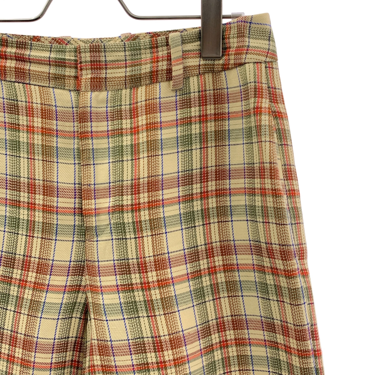 CABaN / キャバン | チェック ワイド ストレート パンツ | S | レディース