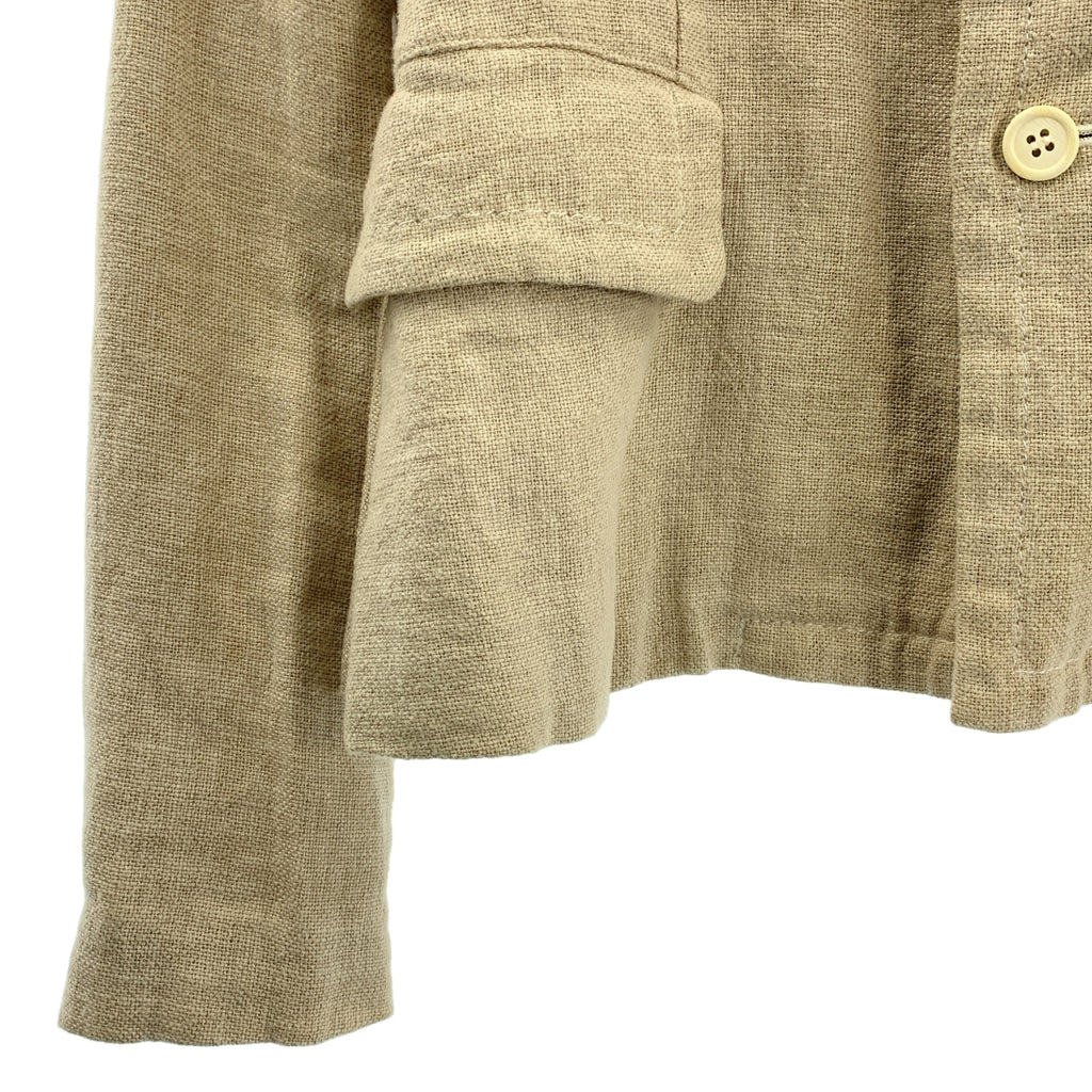 COMME des GARCONS COMME des GARCONS / コムコム | 2013SS | リネン ラウンドカラー ジャケット | XS | ベージュ | レディース