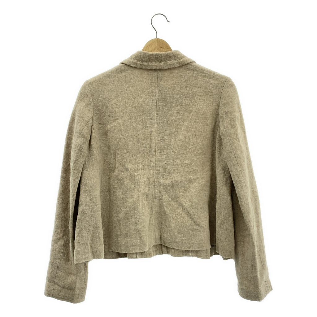 COMME des GARCONS COMME des GARCONS / コムコム | 2013SS | リネン ラウンドカラー ジャケット | XS | ベージュ | レディース