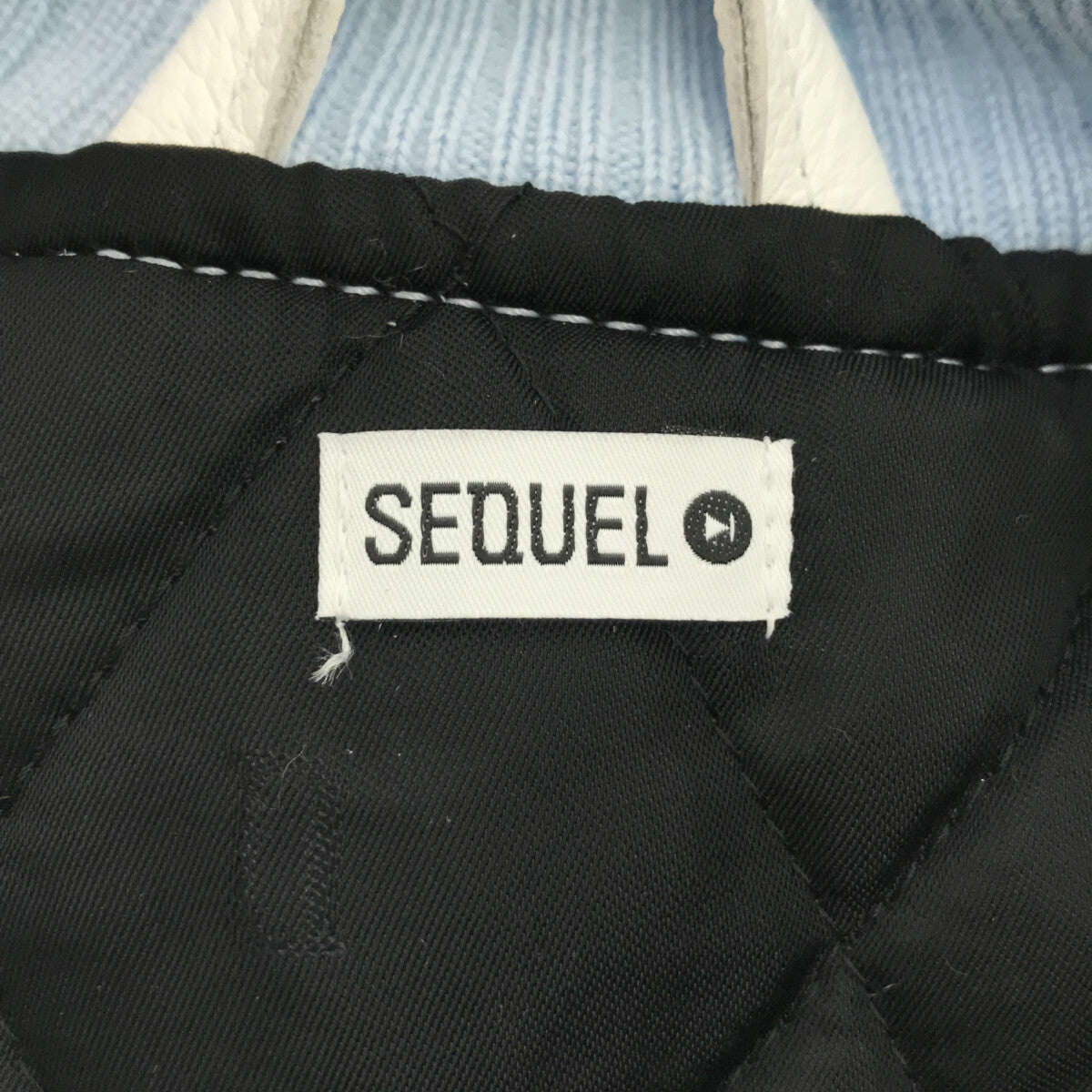 【新品】  SEQUEL / シークエル | 2022AW VARSITY JACKET レザー 切替 スタジャン アワードジャケット ブルゾン | S | SAXE BLUE | メンズ